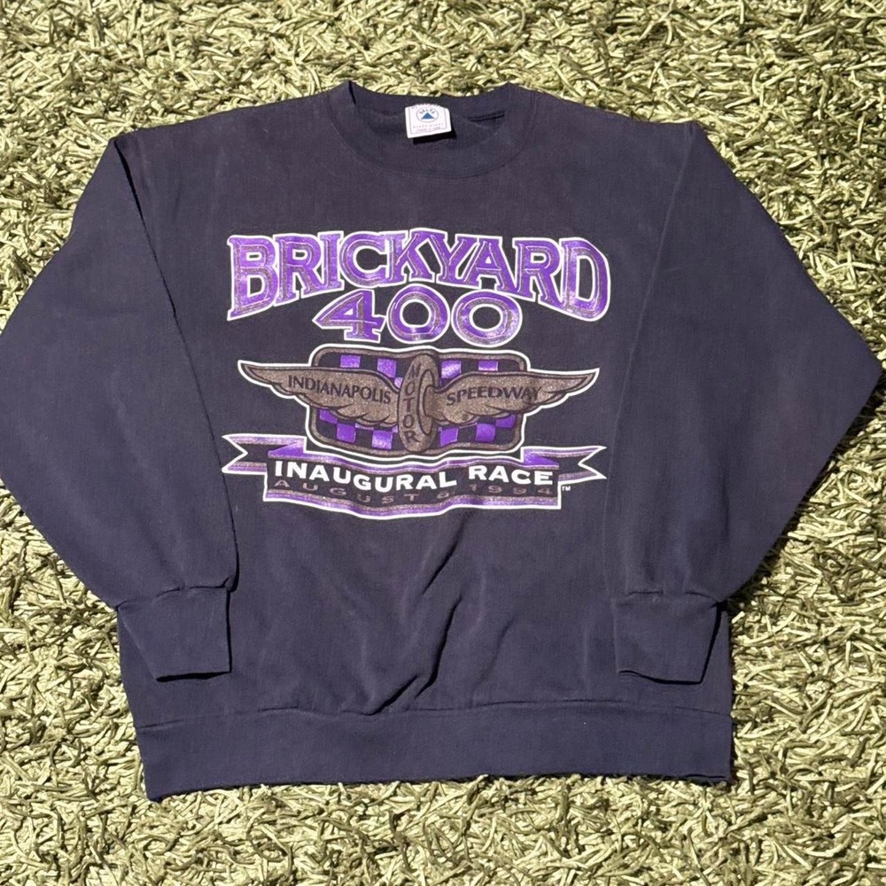 1991 Brickyard 400 crewneck sweatshirt sportswear